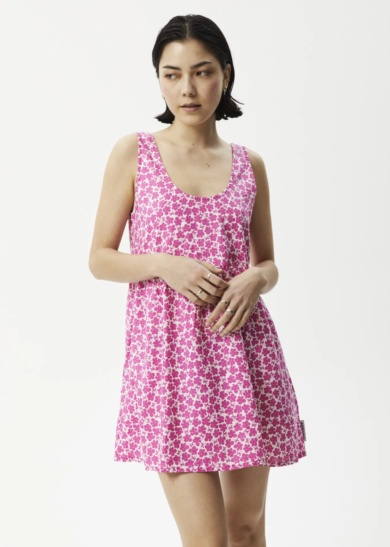 AFENDS Womens Madeline Jesse - Mini Dress - Bubblegum Floral