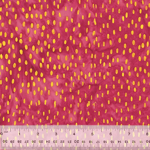 Anthology Batik - Plum Fizz 2752Q X Dashes Magenta By The Yard