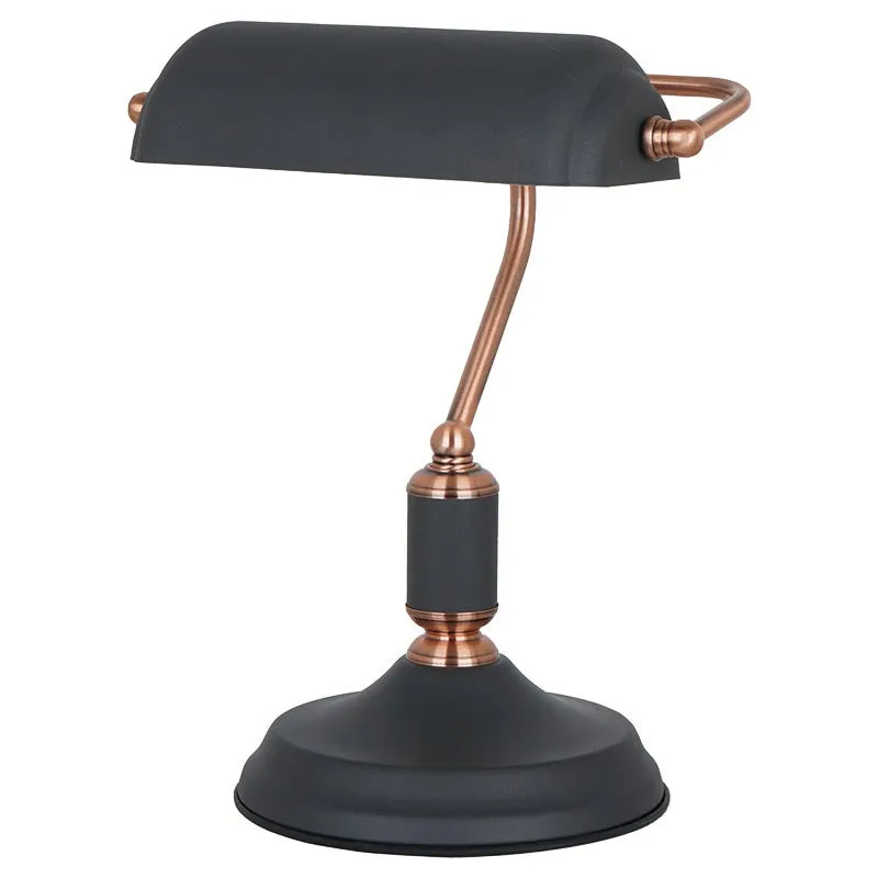 Bankers Table Lamp - Black