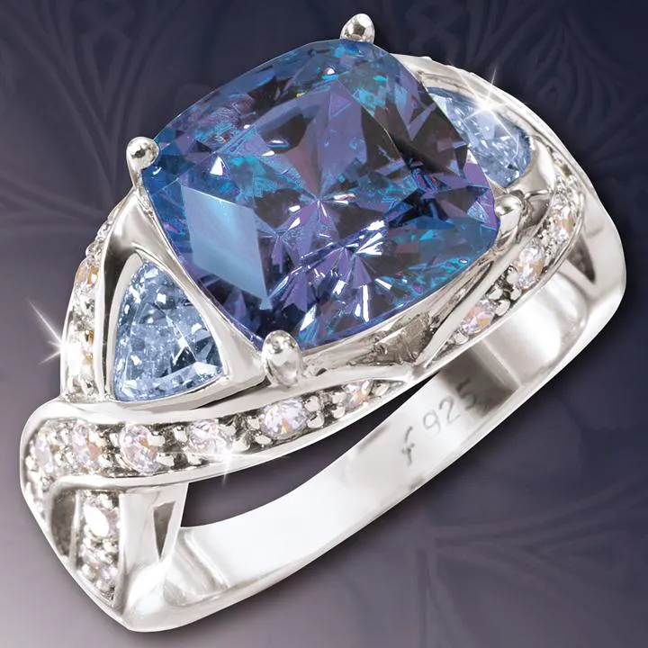 Blue Topaz Palace Ring