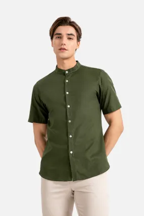 Brydan Olive Green Shirt, Short Sleeve