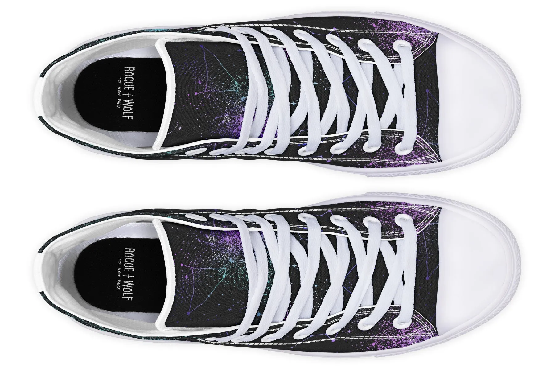 Cat-Astro-Phe High Tops - Classic Premium Canvas Shoes with Comfortable and Durable Soles