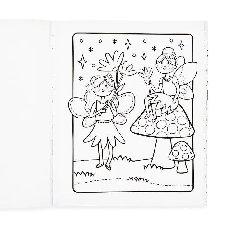 Coloring Book: Princesses & Fairies