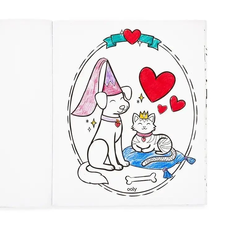 Coloring Book: Princesses & Fairies