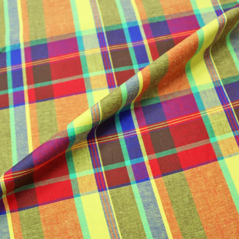 Dressmaking Madras Cotton Check - Multicoloured - Horton