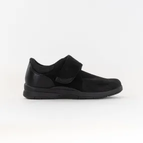 Drew Moonwalk (Women's) - Black Stretch Leather