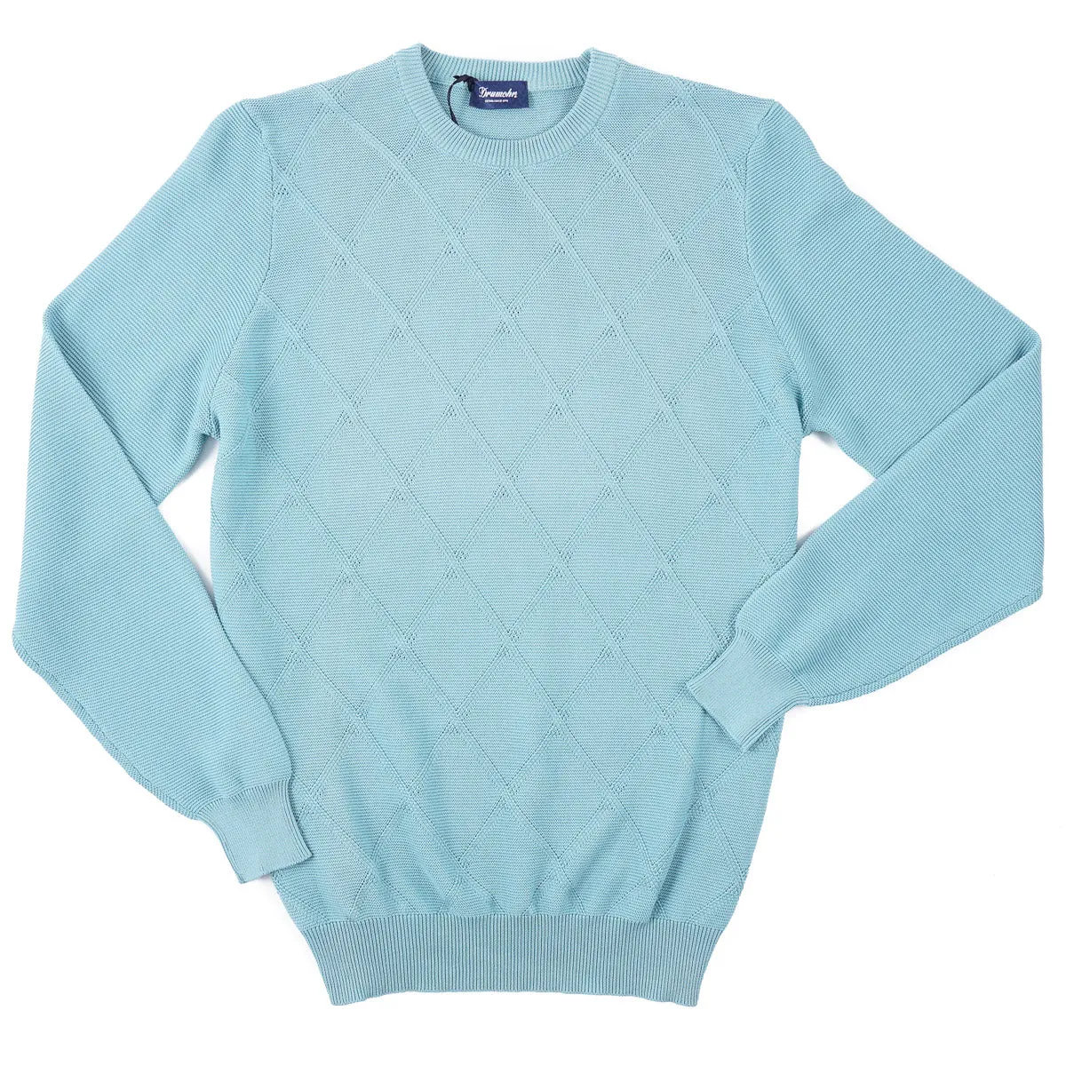 Drumohr Diamond Knit Cotton Sweater