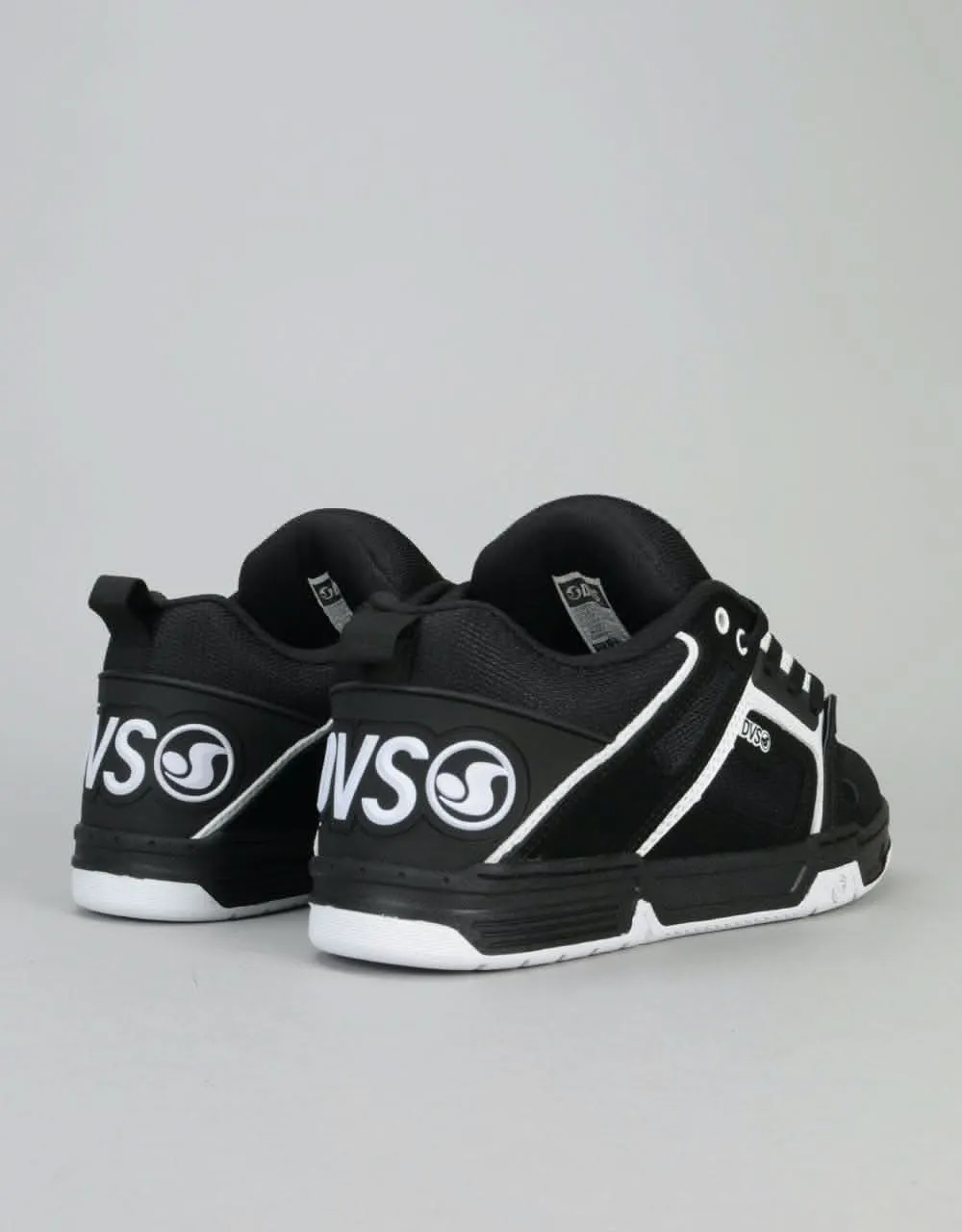 DVS Commanche Skate Shoes - Black/White Nubuck