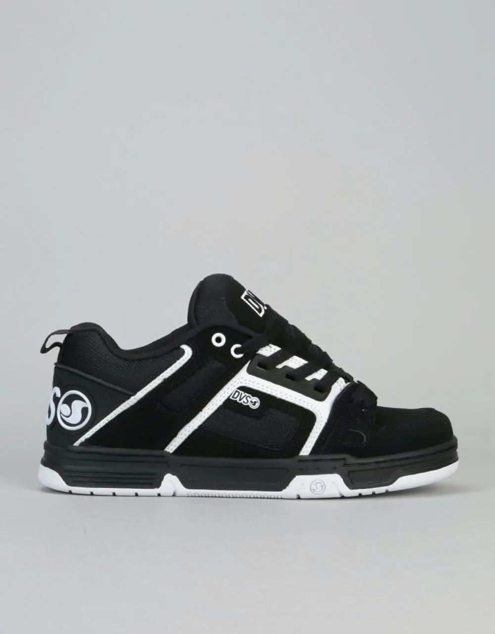 DVS Commanche Skate Shoes - Black/White Nubuck