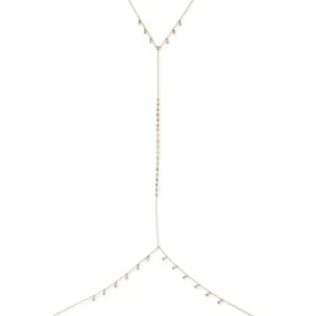 GRADUATED DIAMOND CENTER   DIAMOND SHAKER BODYCHAIN