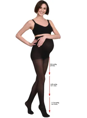 Maternity Compression Support Tights - Black