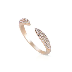 MEDIUM DIAMOND CLAW RING