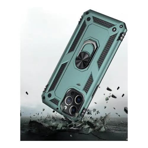 Military Series Green Kickstand Case - iPhone 12 Pro Max