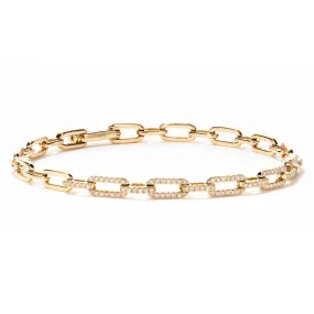 Pavé Diamond Chain Bracelet