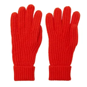 Ribbed Gloves - Orange