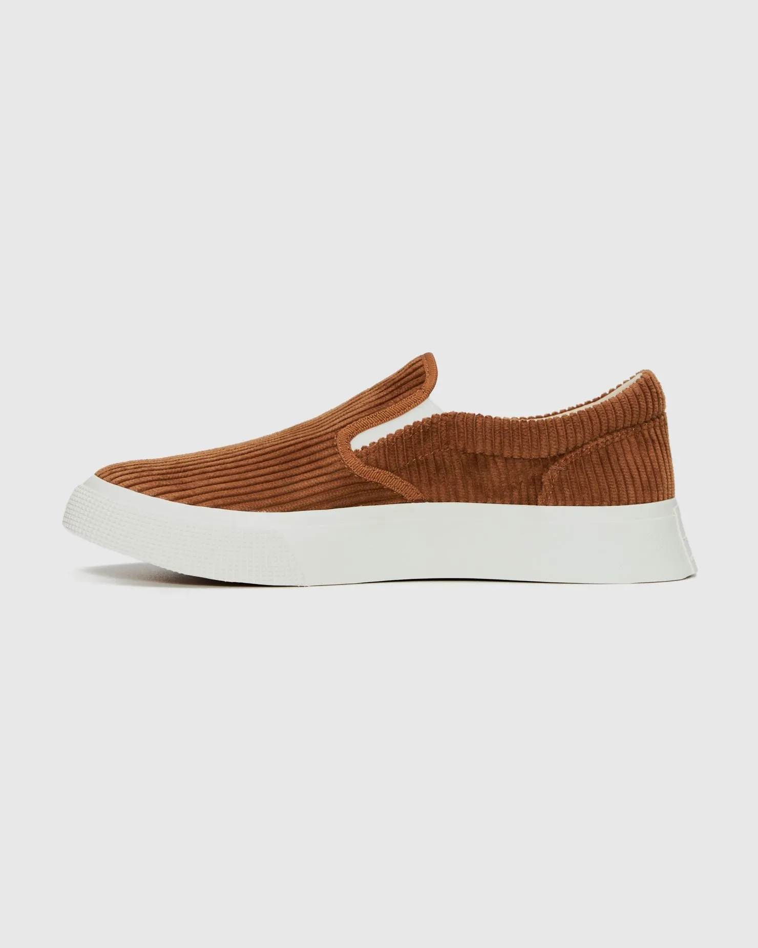 Slip On Cord in Camel