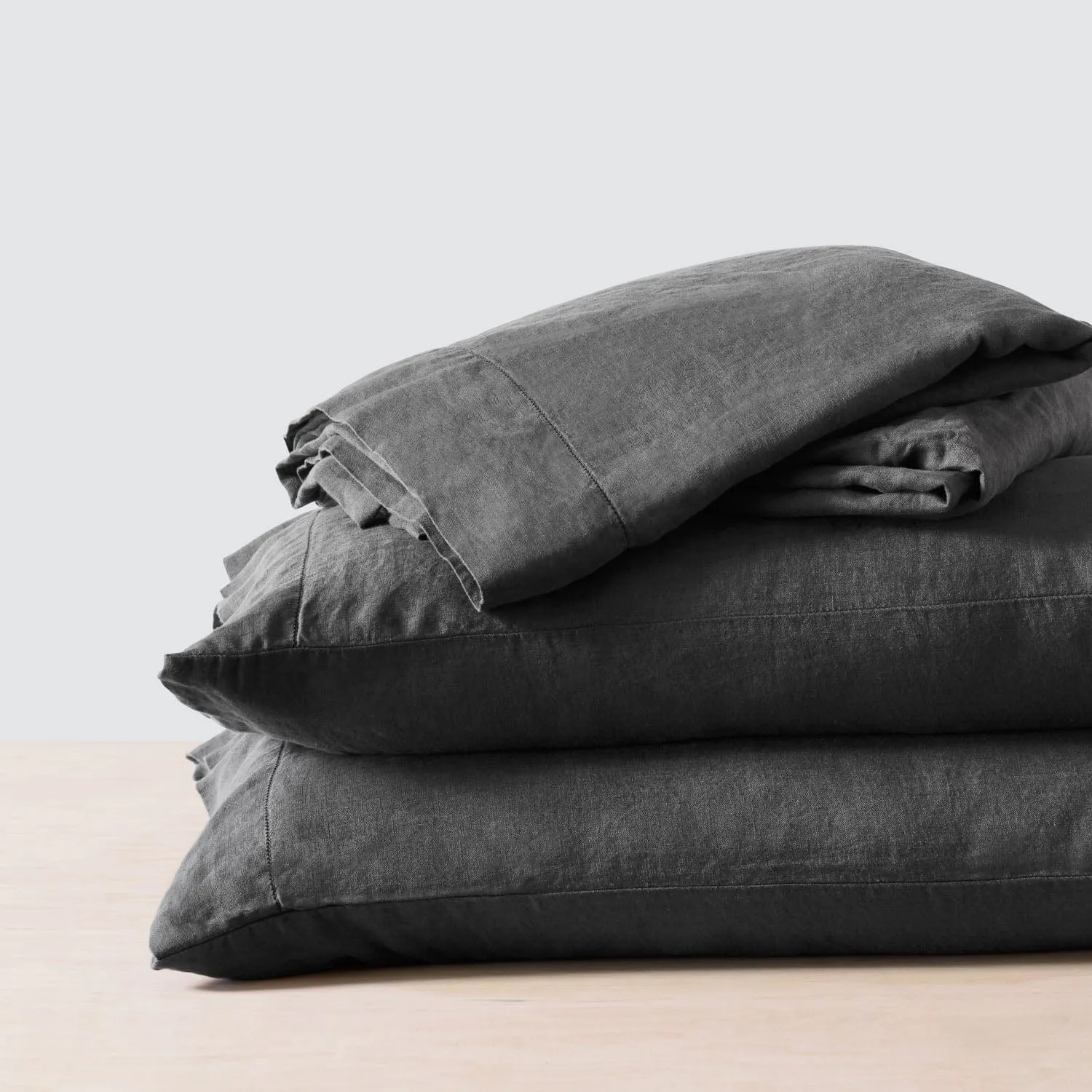 Stonewashed Linen Sheet Set