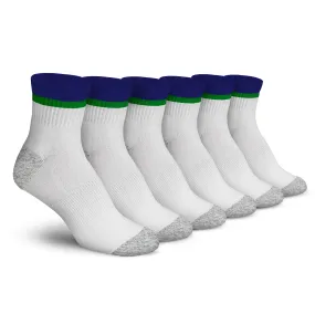 Stripe Ankle 3 Pack - White / Green / Navy