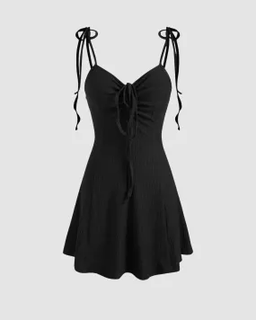 Summertime Casual Black Mini Dress