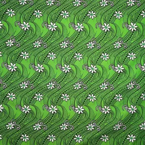 Tiare Waves Traditional Tattoo Fabric | Polyester