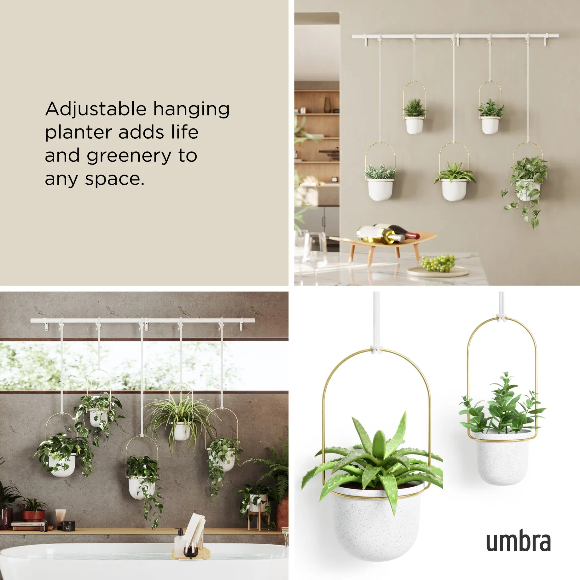 Triflora Hanging Planters, Set of 5