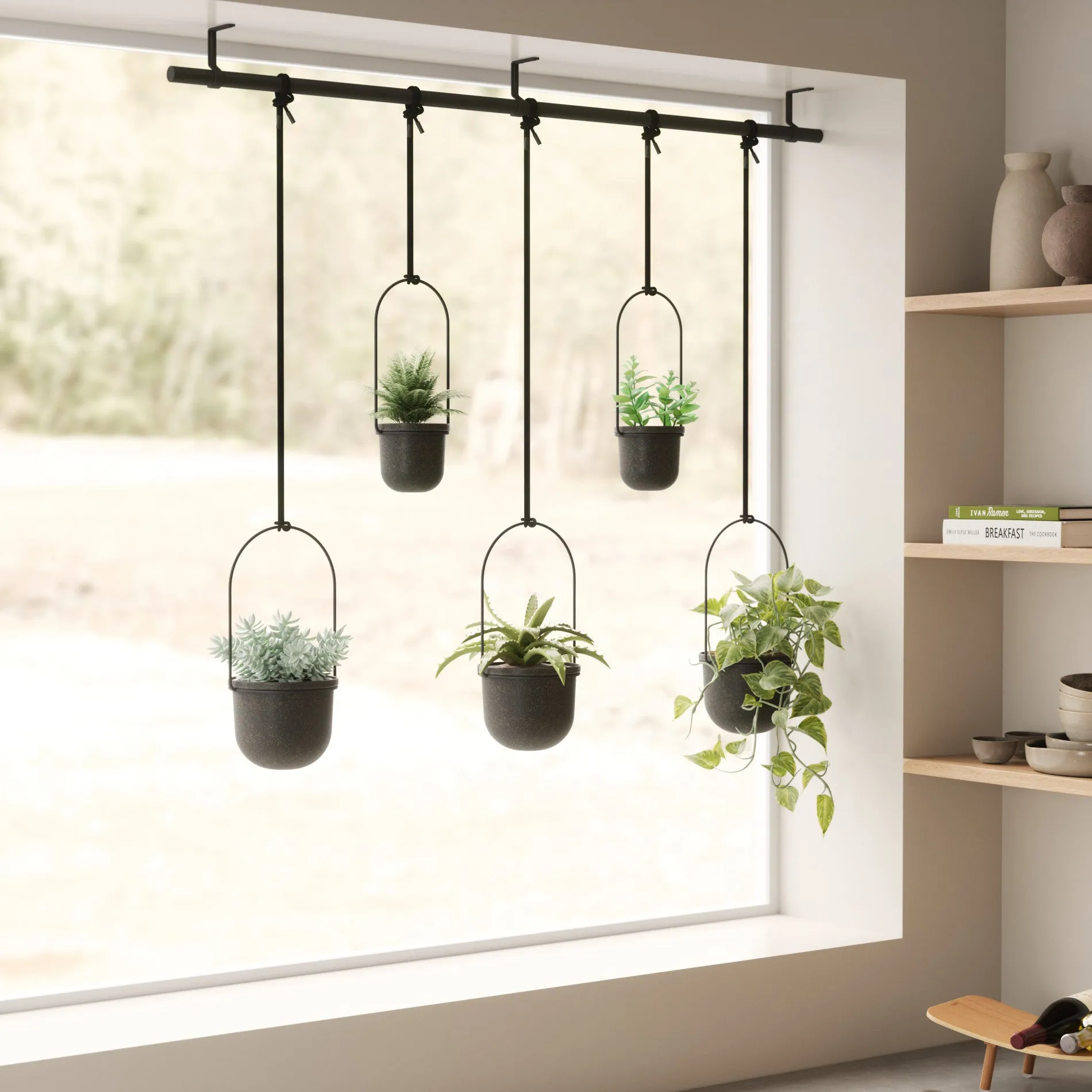 Triflora Hanging Planters, Set of 5