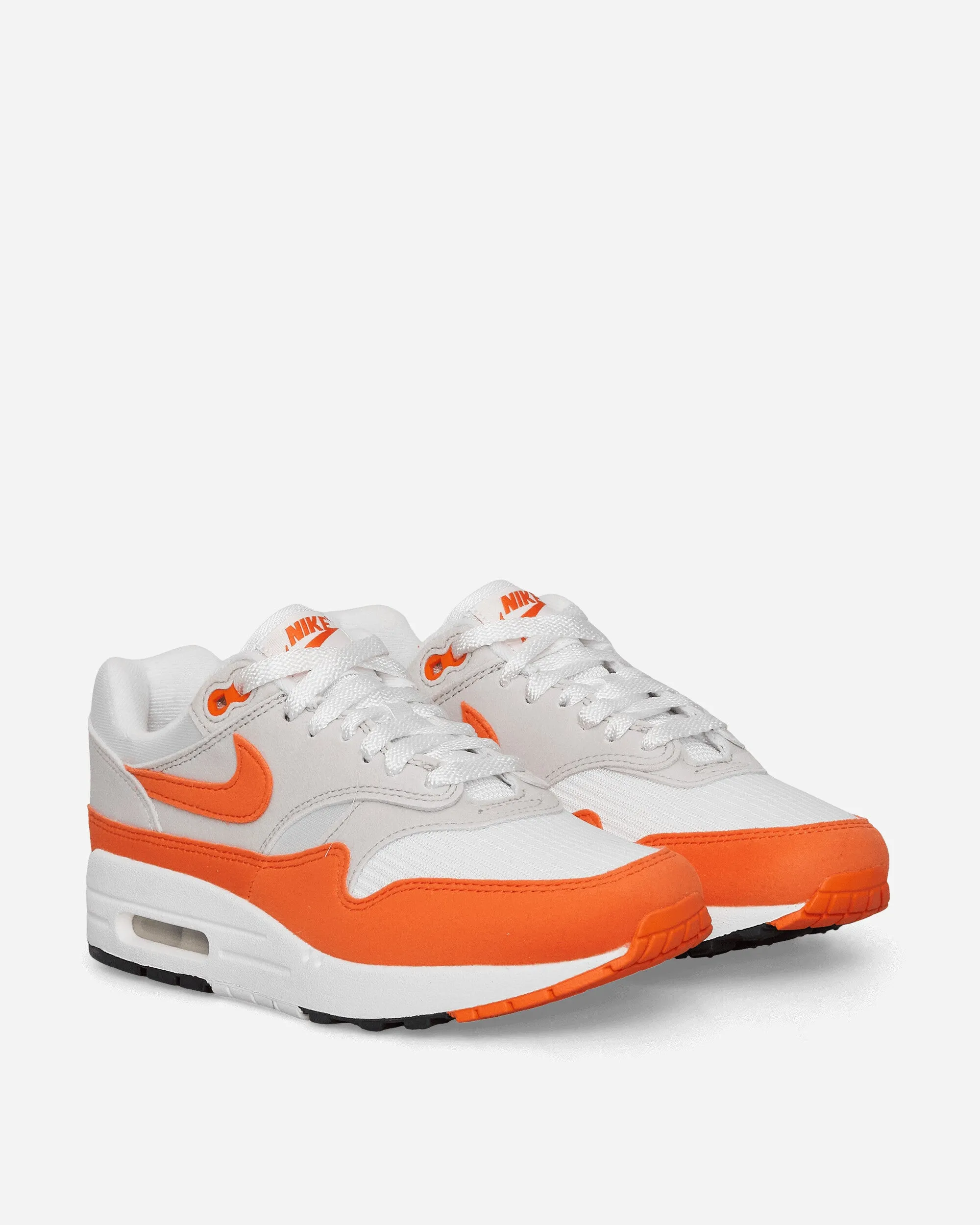 WMNS Air Max 1 Sneakers Neutral Grey / Safety Orange